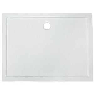 Cadita dus GOODHOME Vorma, dreptunghiulara, ABS si acril, 120 x 80 x 4 cm, alb