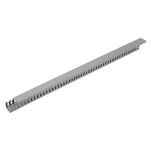 Canal cablu perforat, gri, 25 x 25 mm