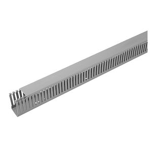 Canal cablu perforat, gri, 40 x 60 mm