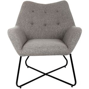 Fotoliu Turio, 86.5 x 80 x 75 cm, panza, gri