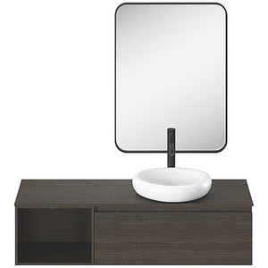 Oglinda baie GOODHOME, 60 x 80 cm, negru