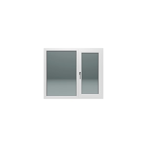 Fereastra termopan PVC, alb, 4 camere, dreapta, 136 X 116 cm