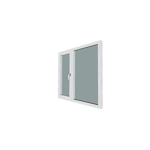Fereastra termopan PVC, geam Clar + Low-E, alb, 5 camere, 120 x 100 cm, dreapta, dubla deschidere, fixa + oscilobatanta • Gealan