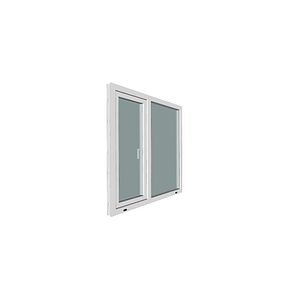 Fereastra termopan PVC, geam Clar + Low-E, alb, 5 camere, 120 x 100 cm, stanga, dubla deschidere, fixa + oscilobatanta • Gealan