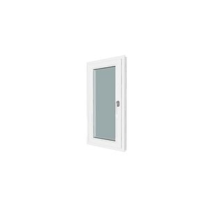Fereastra termopan PVC, geam Clar + Low-E, alb, 5 camere, 56 x 116 cm, stanga, dubla deschidere, oscilobatanta • Gealan