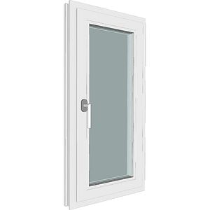 Fereastra termopan FENSTERWELT, PVC, 5 camere, 56 x 116 cm, deschidere oscilobatanta dreapta, alb