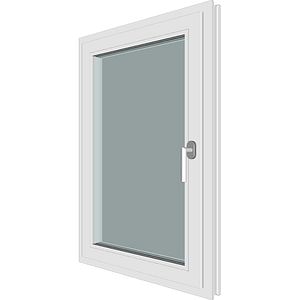 Fereastra termopan FENSTERWELT, PVC, 5 camere, 76 x 100 cm, deschidere oscilobatanta stanga, alb