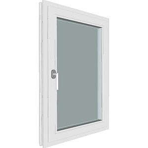 Fereastra termopan FENSTERWELT, PVC, 5 camere, 76 x 100 cm, deschidere oscilobatanta dreapta, alb