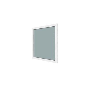Fereastra termopan PVC, geam Clar + Low-E, alb, 5 camere, 96 x 116 cm, fixa • Gealan