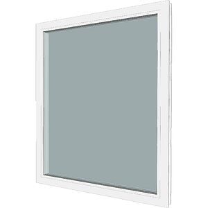 Fereastra termopan FENSTERWELT, PVC, 5 camere, 96 x 116 cm, deschidere fixa, alb