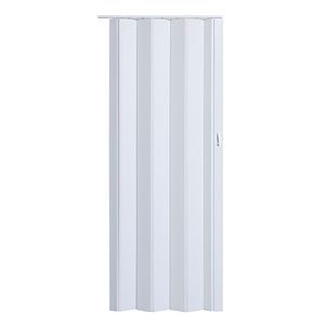 Usa de interior Acordeon, alb, reversibila, pvc, 203 x 83 cm • Profiline