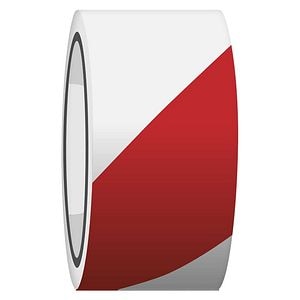 Banda de marcare / semnalizare, alb/rosu, 250 m x 75 mm  EMOS