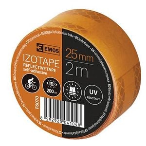 Banda adeziva reflectorizanta 2.5 cm x 2 m Portocaliu  Emos