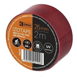 Banda adeziva reflectorizanta 2.5 cm x 2 m Rosu  Emos