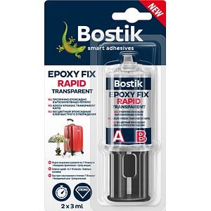 Adeziv transparent,  2 X 3 ml • Bostik Epoxy fix