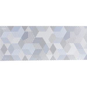 Faianta decor interior Peonia, azul, 20 x 50 cm, suprafata 1.4 mp