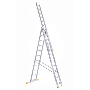 Scara pliabila, Inaltime lucru 655 cm 3x11 trepte, aluminiu