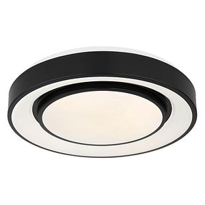 Plafoniera LED, negru metal, 24W RGB • Globo Sully