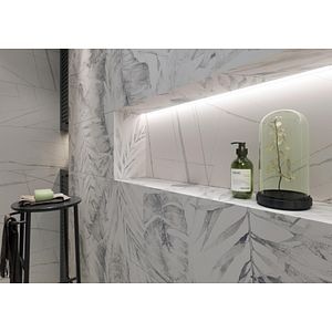 Faianta interior Lean, Stone, White, 29 x 89 cm, 1.29 mp/cutie, alb