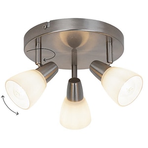 Spot triplu GOODHOME Aphaea, 10W, E14, argintiu
