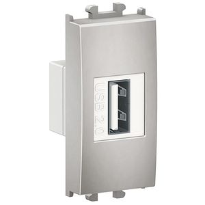 Priza USB SCHNEIDER ELECTRIC East Styl, 1modul, argintiu