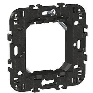 Suport fixare SCHNEIDER ELECTRIC Easy Styl, 2 module, 17.5 x 108.2 x 72mm, negru
