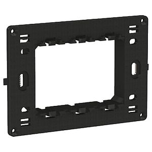 Suport fixare SCHNEIDER ELECTRIC Easy Styl, 3 module, 17.5 x 108.2 x 72mm, negru