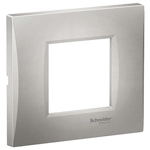Rama SCHNEIDER ELECTRIC Easy Styl, 2 module, 81 x 11 x 92mm, argintiu