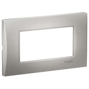 Rama curbata, 4M, argintiu • Schneider Electric Easy Styl