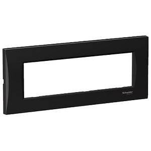 Rama curbata, 7M, negru metalic • Schneider Electric Easy Styl