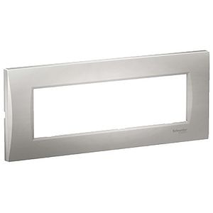 Rama SCHNEIDER ELECTRIC Easy Styl, 7 module, 81 x 11 x 202mm, argintiu