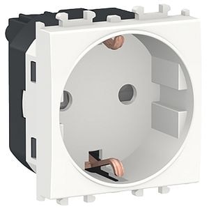 Priza SCHNEIDER ELECTRIC Easy Styl, 2P+E, 1 modul, IP20, alb
