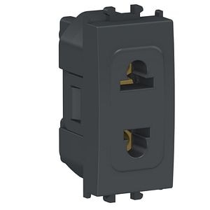 Priza 2P, 1M, neagra  Schneider Electric Easy Styl