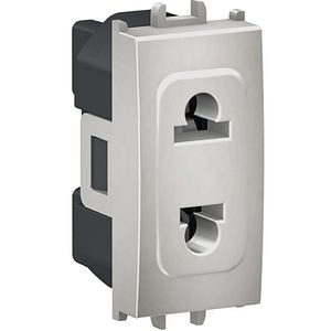 Priza SCHNEIDER ELECTRIC Easy Styl, 2P, 1 modul, IP20, argintiu