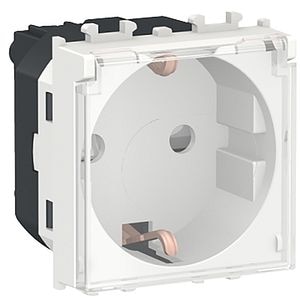 Priza SCHNEIDER ELECTRIC Easy Styl, 2P+E, 2 module, IP20, alb