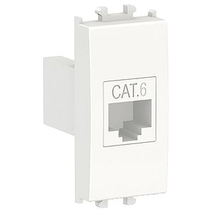 Priza internet SCHNEIDER ELECTRIC East Styl, RJ46, UTP CAT6, 1modul, alb