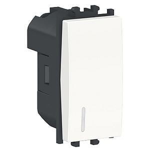 Intrerupator cap scara SCHNEIDER ELECTRIC Easy Styl, incastrat, 10A, indicator luminos, 1modul, alb