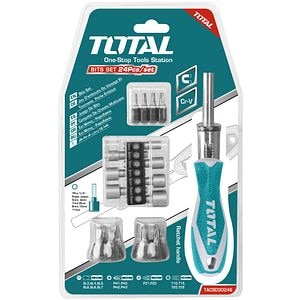 Set 24 surubelnite cu clichet • TOTAL