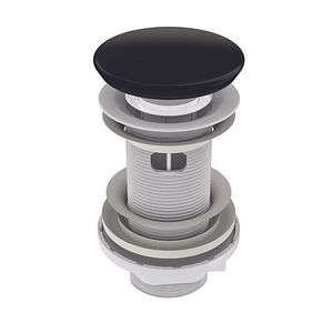 Ventil Quick-clack cu preaplin, dop ceramic negru  Wirquin Essentials