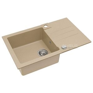Chiuveta bucatarie granit, reversibila, ROCK 130 G55, 78 x 48 cm, adancime 18 cm, bej  Alveus
