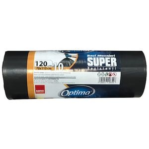 Saci menajeri SANO Optima, 10 bucati, 120 l, negru