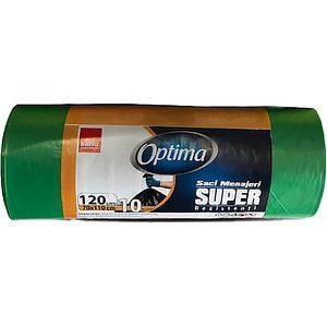 Saci menajeri SANO Optima, 10 bucati, 120 l, verde