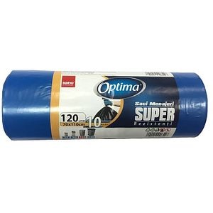 Saci menajeri SANO Optima, 10 bucati, 120 l, albastru