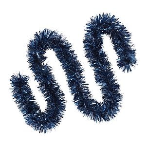 Beteala pentru brad Craciun, 2 m, finisaj lucios, PVC, albastru