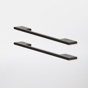 Set manere GOODHOME Cacao, aluminiu, 22 cm, negru, 2 bucati