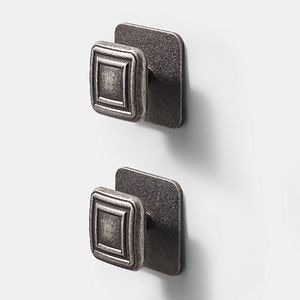 Set 2 manere tip buton pentru bucatarie GOODHOME Pindur, 4.5 cm, aliaj de zinc, argintiu