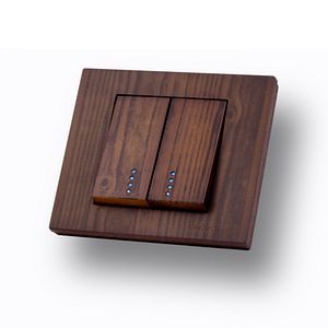 Comutator cu Led ST Grano Lemn Nuc  Ovivo