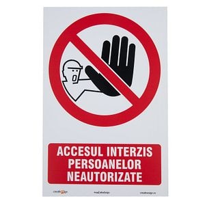 Indicatoricator Acces Interzis Pers Neautoriz