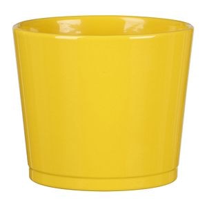 Ghiveci rotund, galben, 11 cm • Sevilla