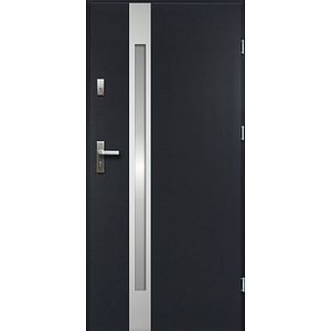 Usa exterior, antracit negru, 90 cm, stanga • Temidas